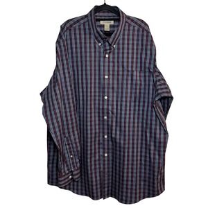 Duluth Trading Wrinkle Fighter Plaid Button Down Shirt XL Tall Business‎ Casual